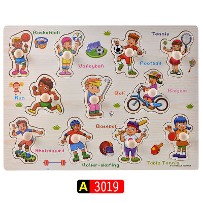 Montessori Wooden Alphabet Puzzle Board