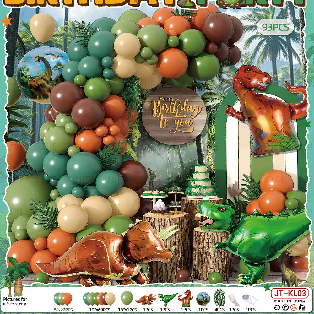 Dinosaur Theme Aluminum Film Balloon Set